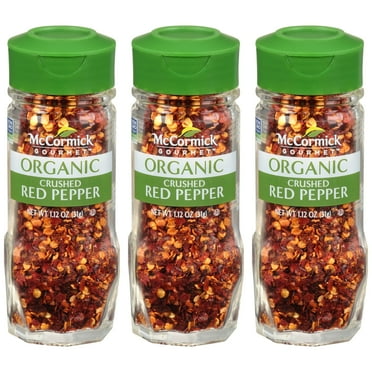 Mccormick Gourmet Organic Crushed Red Pepper, 1.12 Oz (Pack Of 3) Packaging May Vary
