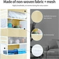 thumbnail image 4 of Over Door Organizer with Dustproof Cover  Behind Door Storage 4 Large Pockets and 6 Side Pockets  Front Door Organizer for Diapers, 4 of 7
