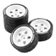 thumbnail image 2 of Juego de 4 llantas y neumáticos para coche de rally de deriva HPI 1/10 RC, repuestos Blanco, 2 of 4