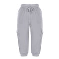 thumbnail image 4 of WILLBEST Pantalones Capri Casuales para Mujer, Cómodos Pantalones de Yoga Elásticos con Bolsillos para Uso Diario y Ejercicio Ligero para Ocio Activo y Fitness. Chica, 4 of 4