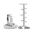 thumbnail image 2 of Round Diamond Huggie Earrings Hoops 14k Gold (White Gold), 2 of 3