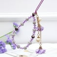 thumbnail image 2 of Matsuzay Correas para teléfono móvil, cordón de flores, correa para llavero con cuentas, cuerda colgante, antipérdida, adornos para monedero Electrónica Azul, 2 of 6