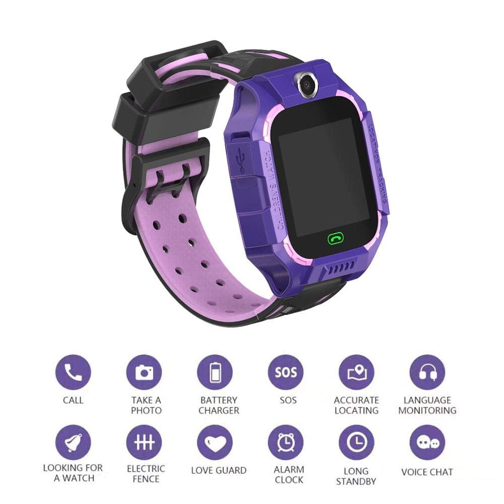 Kids Smart Watch Phone Kids GPS Tracker Watch with SOS Anti-Lost Alarm ...