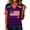 Dark Purple, variant on Womens USA Soccer Shirt Fashion Soccer Jersey Game Day V Neck Raglan Shirts Graphic Tee Short Sleeve Tops, Red XXL