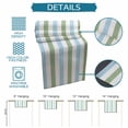 thumbnail image 7 of Table Runner Sage Green Blue Table Decoration for Kitchen Dinning Stripe Table Decoration for Indoor Outdoor Party Wedding Decor 13x72inch, 7 of 7