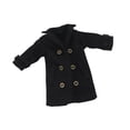 thumbnail image 4 of Ropa para figuras de acción a escala 1/12, gabardina para mujer, mini accesorio para fotos, muñeca. Negro, 4 of 9