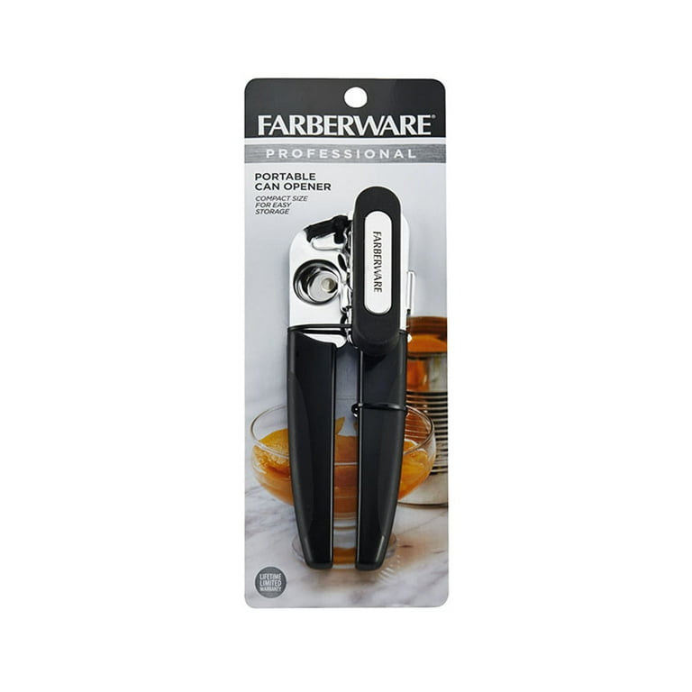 Farberware Professional Can Bottle Opener, 7.87-Inch, Black