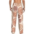 thumbnail image 3 of Easygdp Mushrooms2 Men's Pajama Pant, Sleep Elastic Waistband Lounge Pants - Small, 3 of 9
