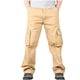 thumbnail image 1 of Pantalones largos de moda para hombre, casuales, de color sólido, con cremallera y bolsillos, elásticos, informales, para hombre., 1 of 4