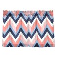 thumbnail image 7 of Yayeee Kitchen Curtains Tier Pair Light Filtering 27"x24" Rod Pocket Short Cafe Window Panel, White Geometric, 7 of 7