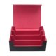 thumbnail image 1 of 1800+ Card Deck Case para Trading Cards, Magnetic Storage Box Top Side-Loading Game Cards Negro & Rojo, 1 of 5