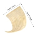 thumbnail image 3 of Glueless Clip in Kinky Straight Bangs for Women, Clip On Fringe Hair Extensions Hairpieces for Daily Wear & Party Use(Slim Pink,10x14cm), 3 of 4