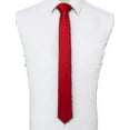 thumbnail image 2 of Cravate Rouge Homme 6cm Étroite Slim, 2 of 4