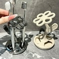 thumbnail image 6 of Toothbrush Holders for Bathrooms, Flower Shape Ceramic Toothbrush Organizer,Holds 6 Standard Brushes, 6 of 7