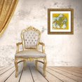 thumbnail image 3 of Davis, Andrea 12x12 Gold Ornate Wood Framed with Double Matting Museum Art Print Titled - Gold Batik Botanical IV, 3 of 4