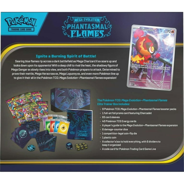 Pokémon Tcg Phantasmal Flames Elite Trainer Box (Etb) - Walmart.com