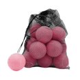 thumbnail image 2 of 18 piezas de pelotas de tenis resistentes al desgaste de 6,4 cm de diámetro, pelotas de entrenamiento elásticas, pelotas elásticas para actividades de Rosa claro, 2 of 8