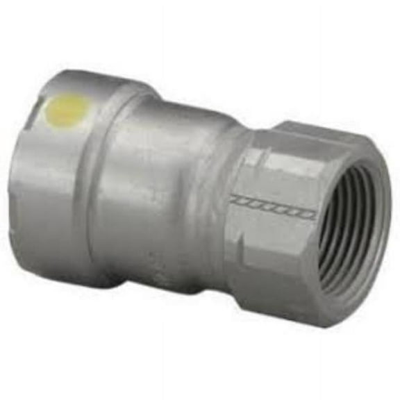 Viega QVG-25141 1 x 1 in. Press x FPT MegaPressG Adapter, Black Steel