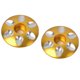 thumbnail image 2 of Reemplazo de cubiertas superiores de auriculares con vástago sin rosca 2X, aleación de aluminio , dorado shamjiam Auriculares para bicicletas Top Cap, 2 of 6