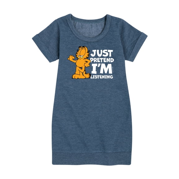 Garfield - Pretend I'm Listening - Toddler And Youth Girls Fleece Dress