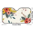 thumbnail image 2 of Car Windshield Sun Shade Country Garden Floral Flowers Sun Visor Protector Foldable Cover For Car Truck SUV Van Women Men 51x27.5inch Keep Vehicle Cool, 2 of 5