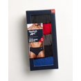 thumbnail image 4 of Reebok Men's Underwear - Low Rise Briefs with Contour Pouch (5 Pack), Size X-Large, Grey/Black/Red/Blue, 4 of 6