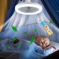 thumbnail image 5 of MERILER 10.2 Inch Low Profile Ceiling Fan with Lights, Quiet and Energy-Saving LED Light Source, Easy Installation for Small Rooms, 5 of 7