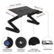 thumbnail image 4 of Soporte de mesa para computadora portátil plegable ajustable de 360° con ventilador doble de refrigeración y mouse board negro, 4 of 15