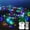 Multicolor, variant on Cluster Fairy Lights, 19.6FT 200LED Silver Wire Firecracker Garland String Lights Battery Operated with Remote Timer for Outdoor Indoor Home Bedroom Wedding Christmas Party Decor