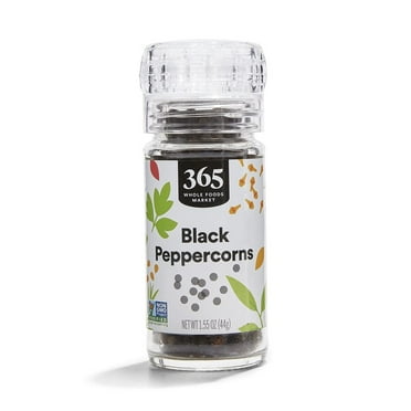 Member's Mark Black Peppercorn Grinder, 7 Oz – Pack Of 2, Ceramic Grinder, Whole Peppercorns