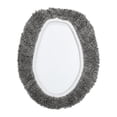 thumbnail image 3 of Better Trends 2 Piece Bathroom Rugs Toilet Lid Cover Set 100% Cotton Water Absorbent Reversible Mat Machine Washable Bath Rug for Bathroom Floor Decor Toilet Seat Covers 18"x20"|17"x24" Gray Lux, 3 of 4