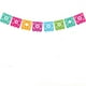 thumbnail image 1 of Banderas decorativas para fiesta de piñata con temática mexicana del Día de los Muertos, banderines con ramo cuadrado hueco colorido, paquete de 5, 1 of 3