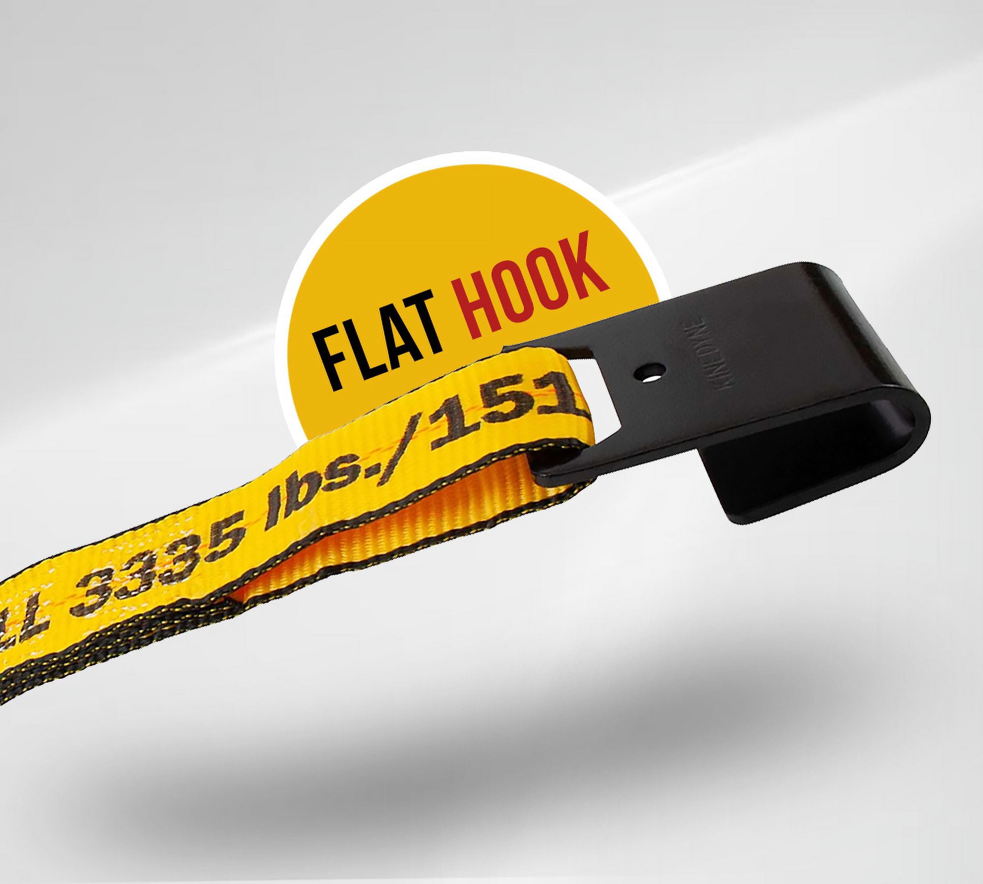 (10 Pack) Kinedyne 2" x 27' Ratchet Strap with Flat Hook