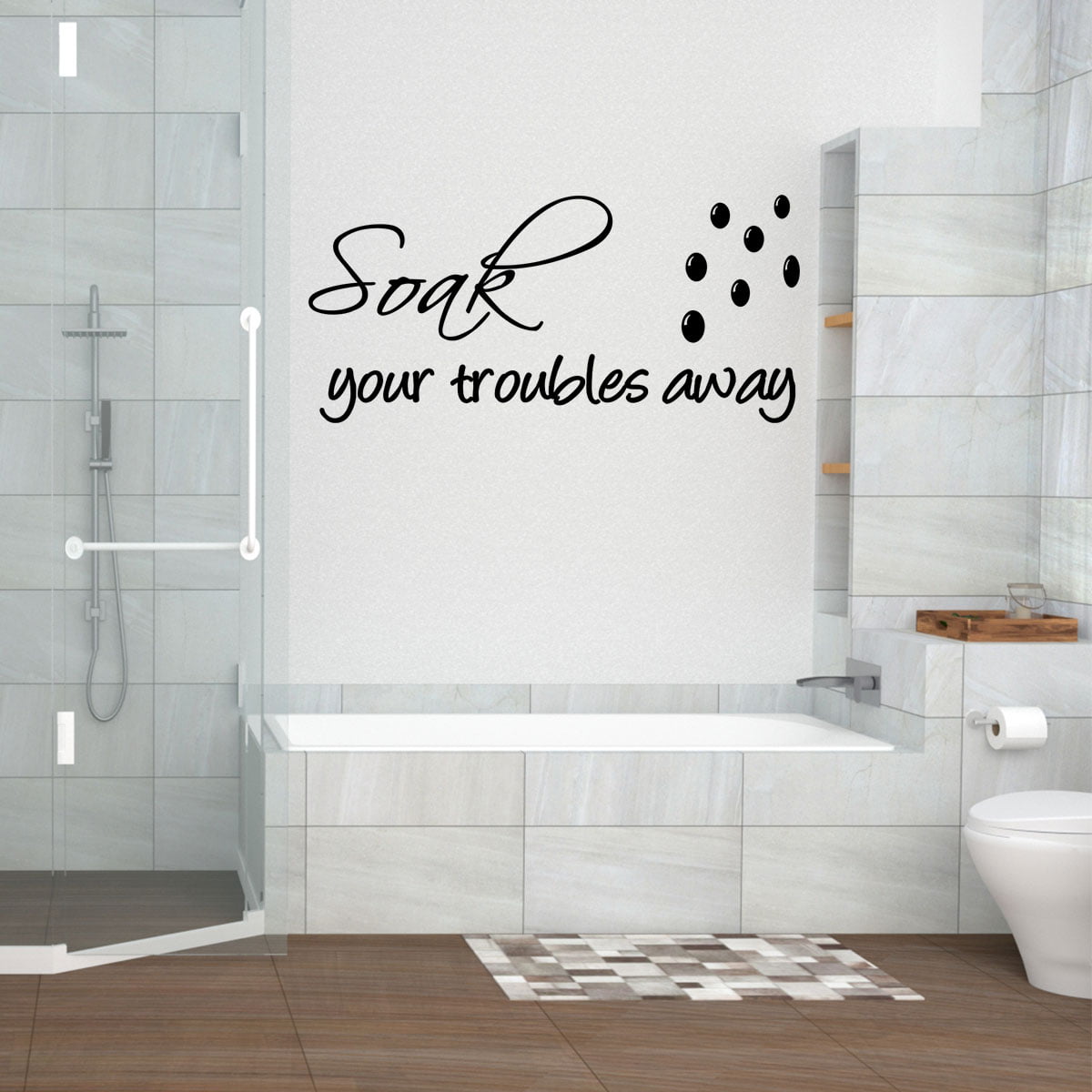 LAUNDRY... BATHROOM TOILET COOL WALL QUOTE VINYL STICKER STENCIL MURAL GRAPHIC 