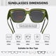 thumbnail image 3 of Gafas de sol HAOLOTA Polarizadas UV400 para mujer y hombre, Fit Over Glasses, 3 of 7
