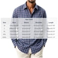thumbnail image 2 of LYSMORA Men's Plaid Flannel Button Down Shirt Long Sleeve Lapel Collar Shirt with Chest Pocket Regular Fit Casual Button Up Shirt for Work Daily Travel, 2 of 4