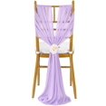 thumbnail image 2 of Ribbon, beauty veil, Valentine's Day hotel, wedding banquet, conference table decoration, pearl veil curtains Purple; 20*275cm, 2 of 5