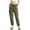 Olive, variant on C'est Toi Women's High Rise Baggy Cargo Woven Tencel Jogger Pants (Medium Denim, Medium)