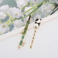 thumbnail image 5 of Unique Bargains 1 Pair Bobby Pin Animal Hair Clips Green Black White, 5 of 5