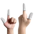 thumbnail image 5 of Kuymtek Manga de dedo para juegos para PUBG Game Controller Glove Fingertip (blanco + blanco), 5 of 5
