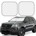 thumbnail image 2 of Daiia Travel Around The World Airplane 2PCS Car Windshield Sun Shade, Foldable Sun Shield for Car Front Window, Auto Sun Blocker Visor Protector Universal for Truck SUV Pickup-Large, 2 of 7