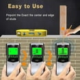 thumbnail image 4 of Wall Stud Finder Sensor Wall Scanner 5 In 1 LCD Electronic Detector Edge Center Wood Current Metal AC Live Wires Detection ,Detect More Effectively, 4 of 6