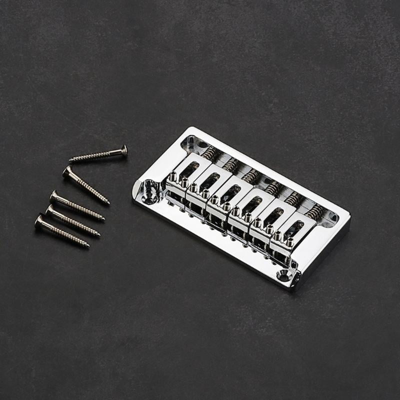 CEORPER Metal Fixed Hardtail Bridge Top Load Tailpiece for 6 String Electric Guitar