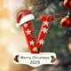 thumbnail image 1 of Adornos de letras para árbol de Navidad | Colgantes con el alfabeto | Set de 26 piezas para decoración navideña DIY | Adornos colgantes de acrílico para el hogar, la oficina y la escuela, 1 of 9