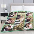thumbnail image 5 of Personalised Blanket,Custom Blanket with Words Picture Collage Customized Blankets, Birthday Souvenir Gifts Personalized Throw Blanket for Father, Mom, Kids, Dogs, Friends or Lover 31" X 47", 5 of 6
