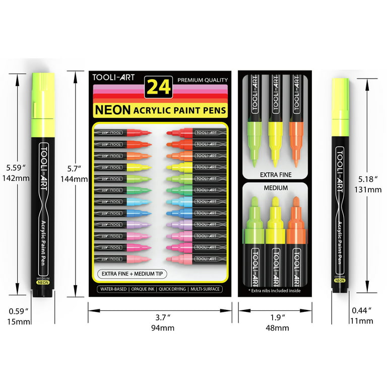 Acrylic Paint Markers- Neon