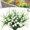 White, variant on Realistic Artificial Flowers 2 Bunches White Lifelike Faux Floral Stems For Outdoor Indoor Decor Home Garden Wedding Decoration No Maintenance Needed