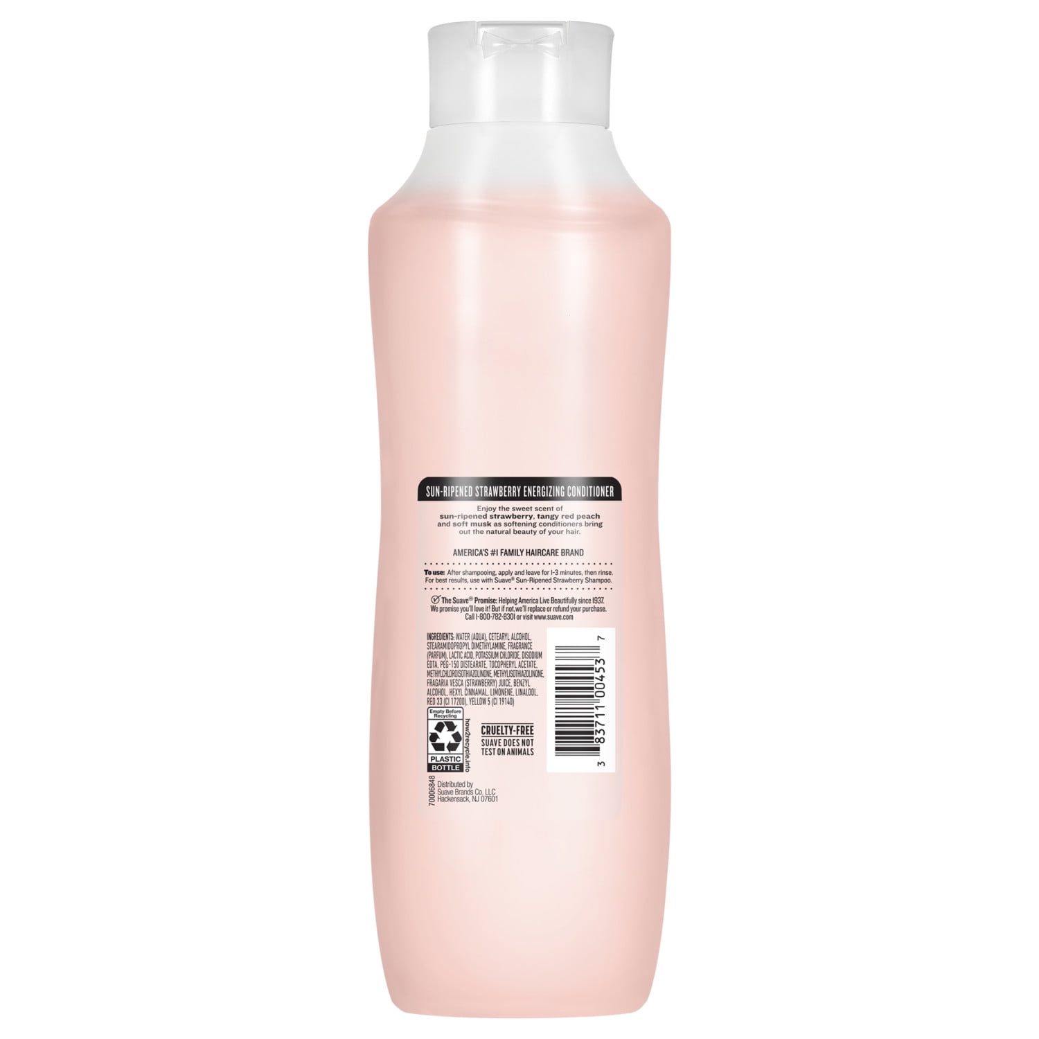 (4 pack) Suave Sun-Ripened Strawberry Conditioner with Strawberry Extract & Vitamin E, 22.5 FL OZ