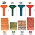 thumbnail image 3 of Jindong 100 Assorted Flat Striped 4 Sorters Tubes Color Coded Easy To Load, 3 of 5