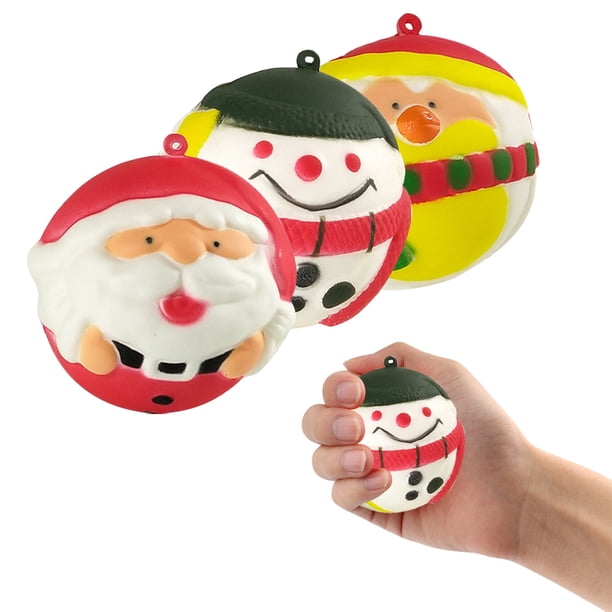 De Bolas Navideñas Para Aliviar El Estrés, Entrenador De Fuerza De Agarre De Mano, Colgante De Llavero De Pu, Juguetes Para Apretar Para Niños Y Adultos Monstrate HA037982-00